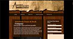 Desktop Screenshot of americanfencedeck.com